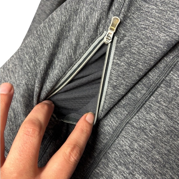 Lululemon Rulu Pace Setter Half Zip Pullover | Heathered Grey Size 4 - Picture 7 of 8